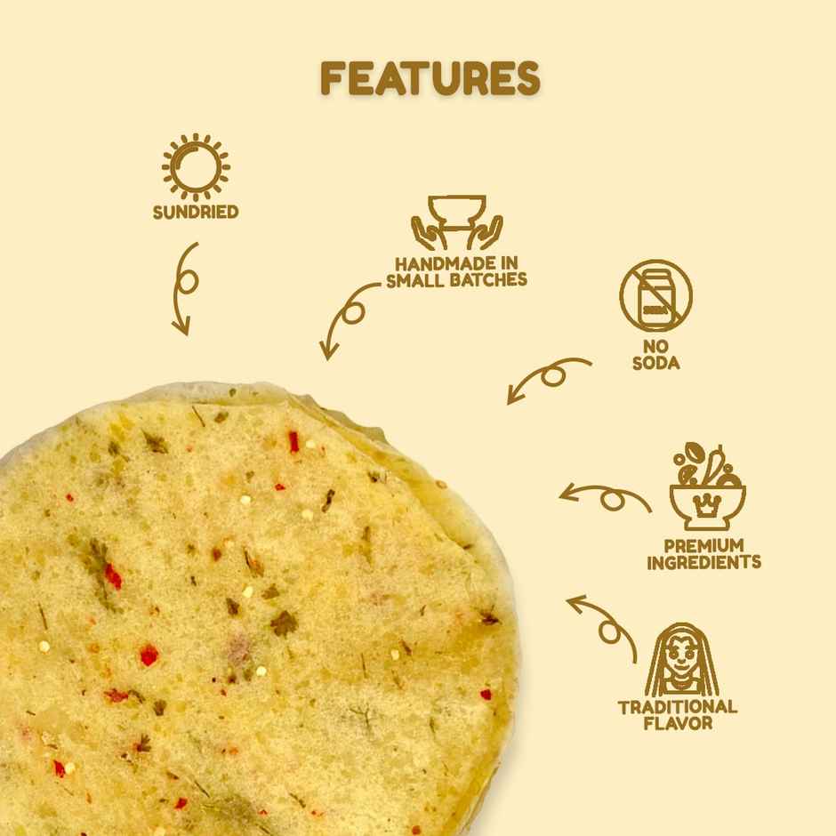Being Bania Banarasi Aloo Papad | Handmade and sundried