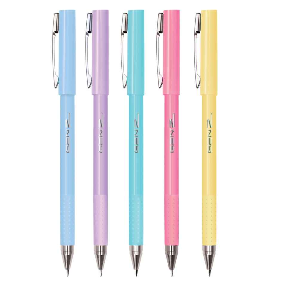 Apsara Genz Ball Pen | Smooth & Long Writing |Comfortable Grip | Pack of 10