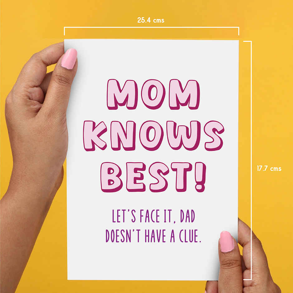 Happy Mail Mom Knows Best Card