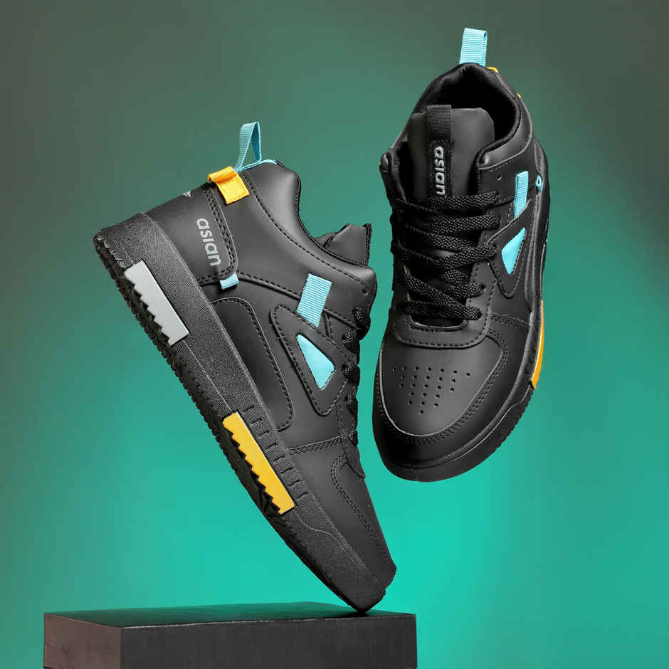 Asian Tarzan-11 Men High Top Sneakers | Black | Size-7