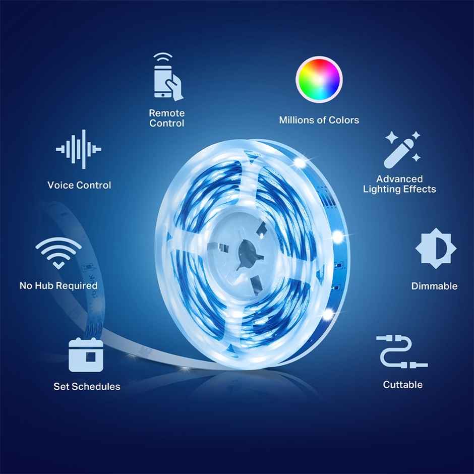 TP-Link Tapo L900-5 Smart Wi-Fi Light Strip, Works with Alexa & Google Assistant, No Hub Required