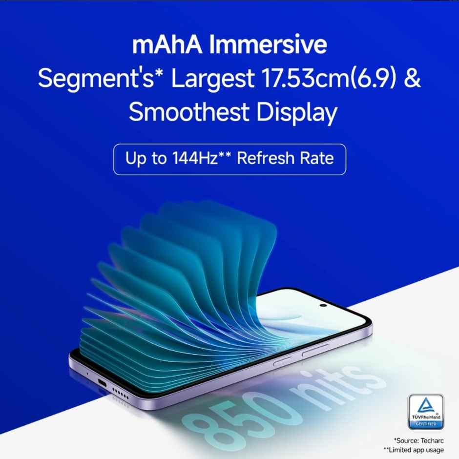 Redmi 15 5G Smartphone | 6GB RAM | 128GB Storage | 6.9 in Display | Midnight Black