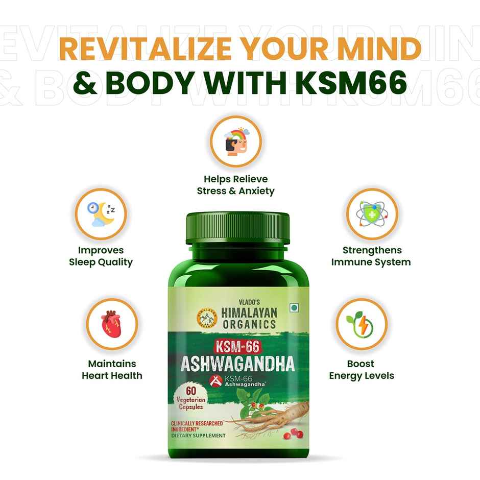 Vlado's Himalayan Organics KSM 60 Capsules