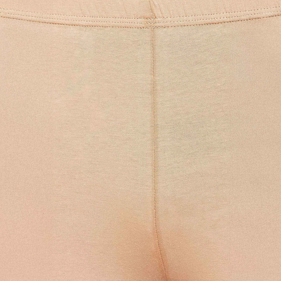 Clovia Cotton Mid Waist Cycling Shorts With Inner Elastic(Nude - Xxl)