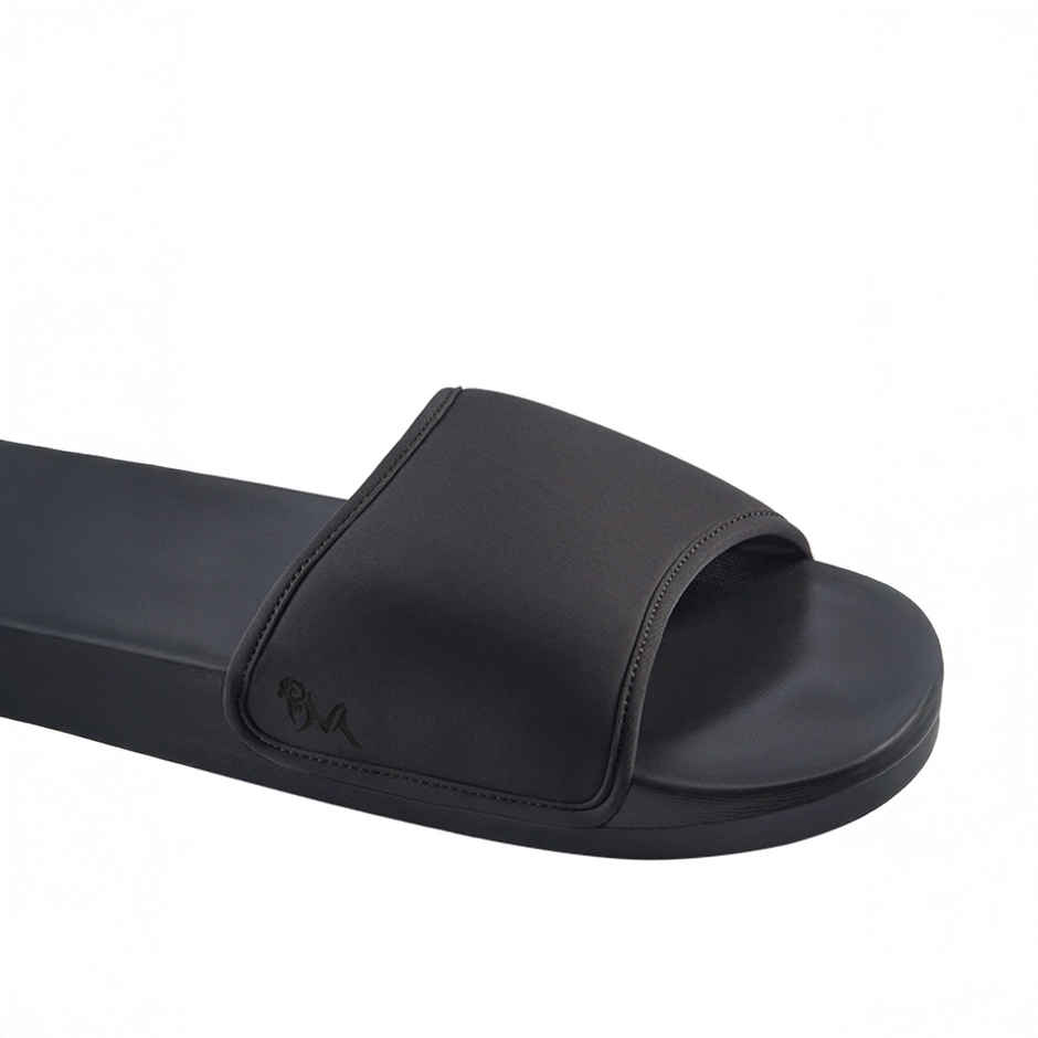 Neemans Unisex Eco Slides - Coal Black | UK 8