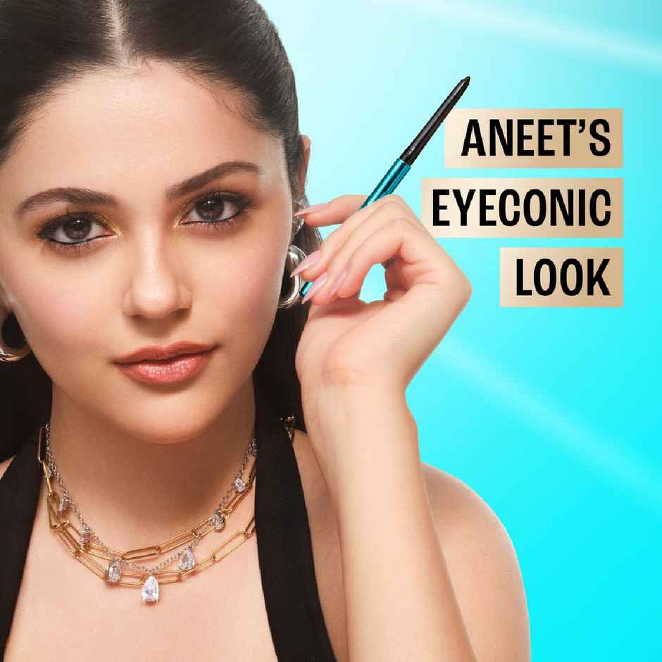 Lakme 9 to 5 Eyeconic Kajal Twin Pack, lasts upto 24hrs, Pack of 2- Deep Black