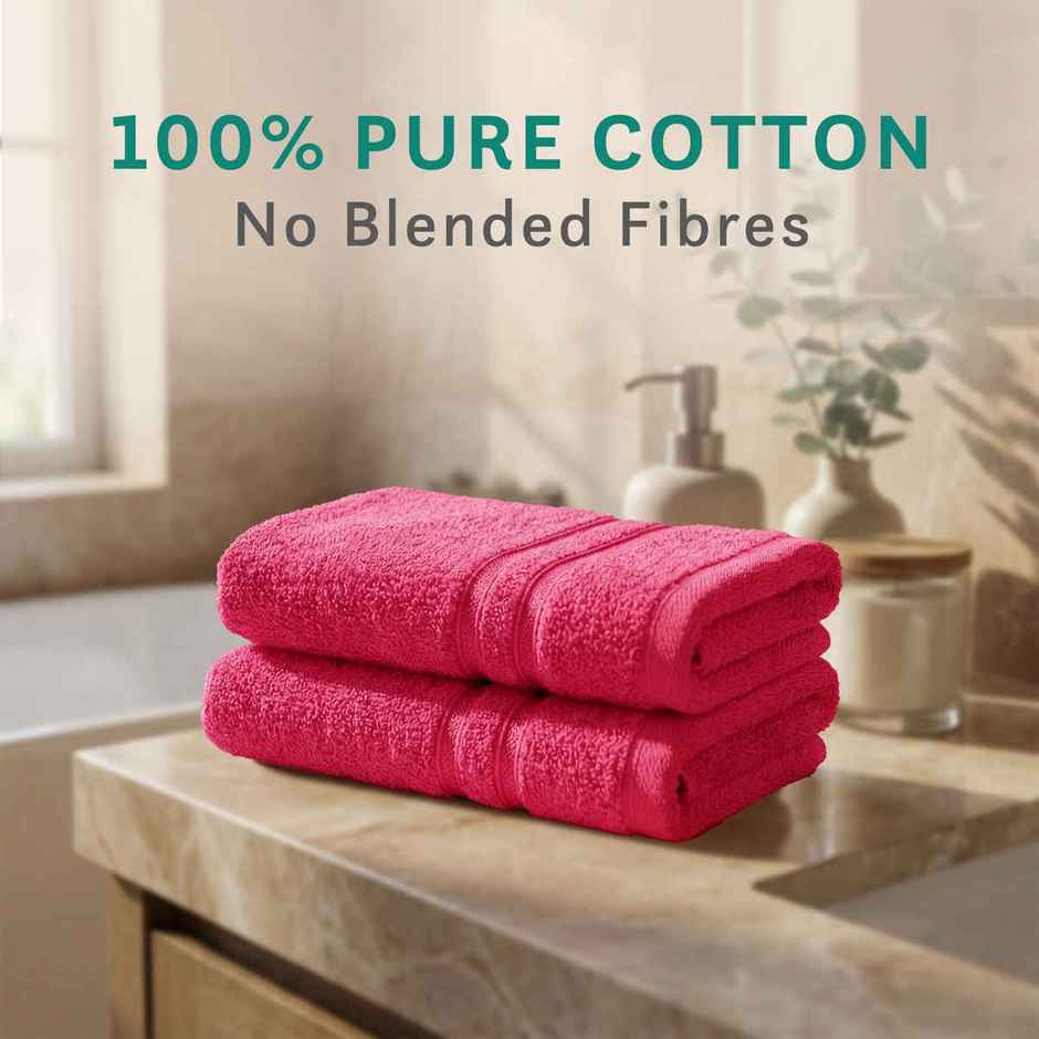 Mytrident Cotton Hand Towel | 400 GSM | Gym Towel Set - Candy Glow
