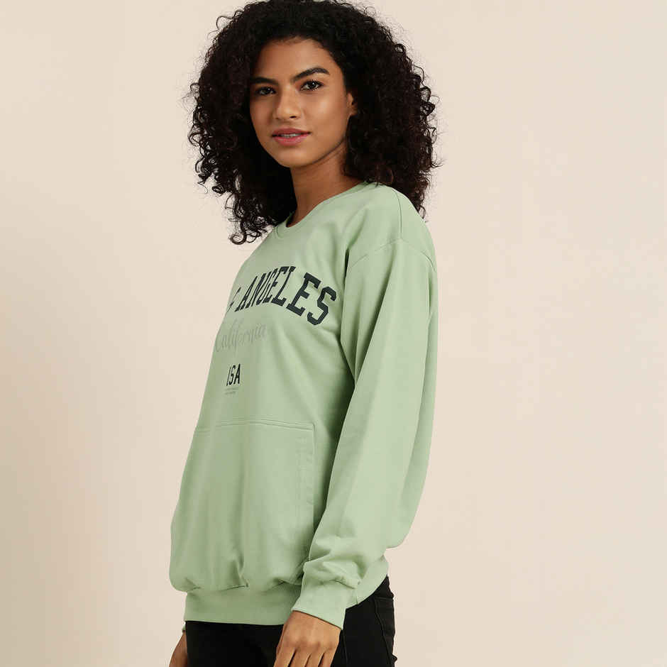 Dillinger Women's Sweatshirt | Dlwmnswt015P | Green - XS