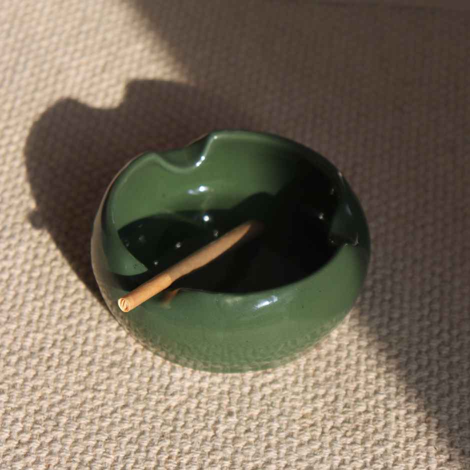 Gaachi Ashtray in Green | Handcrafted Ceramic Home Products