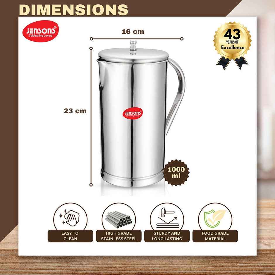 Jensons Stainless Steel Handa Jug