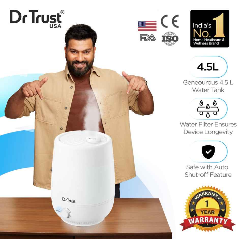 Dr. Trust 907 Cool Mist Humidifier and Ultrasonic Portable Room Home Office Humidifier