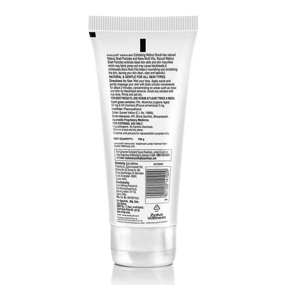 Everyuth Naturals Exfoliating Walnut Scrub for Blackheads & Dead Skin Cells