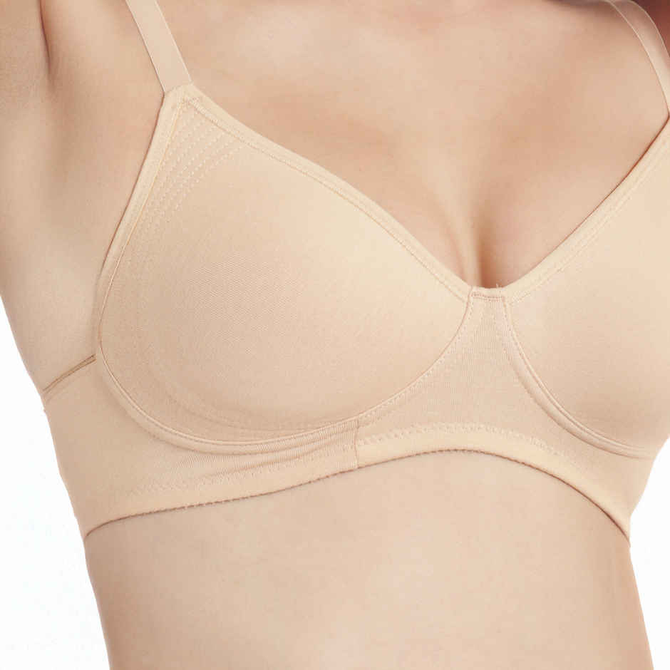 Enamor Women's A042 Side Support Shaper Fab-Cool Cotton Bra | Non Padded | Wirefree | Skin - 34D
