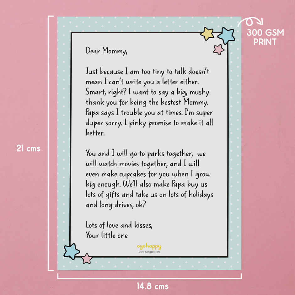 Letter from Baby | Oye Happy