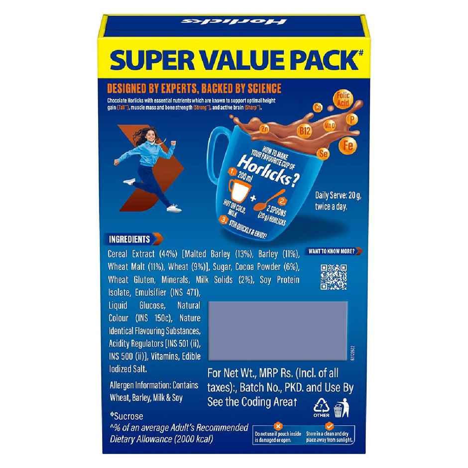 Horlicks Chocolate Drink Mix | For 5+ years Kids