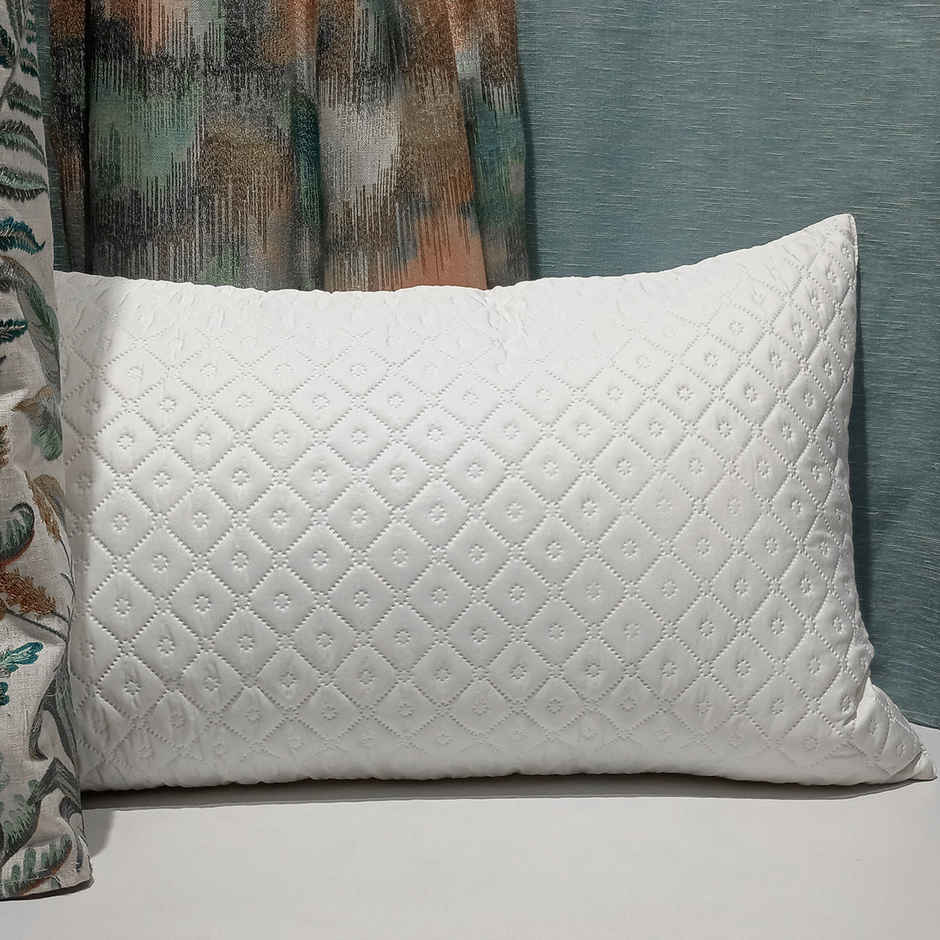 HOMES Premium Microfiber Ultrasonic Rectangle Sleeping Pillow | 17 x 28 in