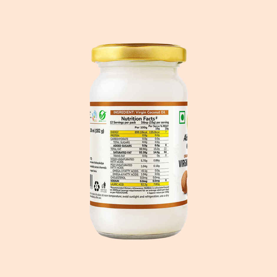 Akshayakalpa Organic Virgin Coconut Cold Pressed Oil | Multipurpose Nariyal Oil