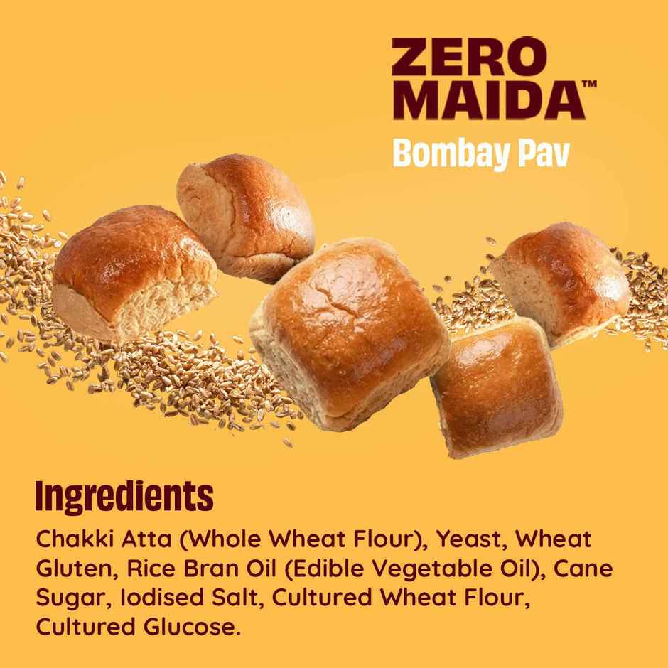 The Health Factory Bombay Pav | Zero Maida | Whole Wheat Pav