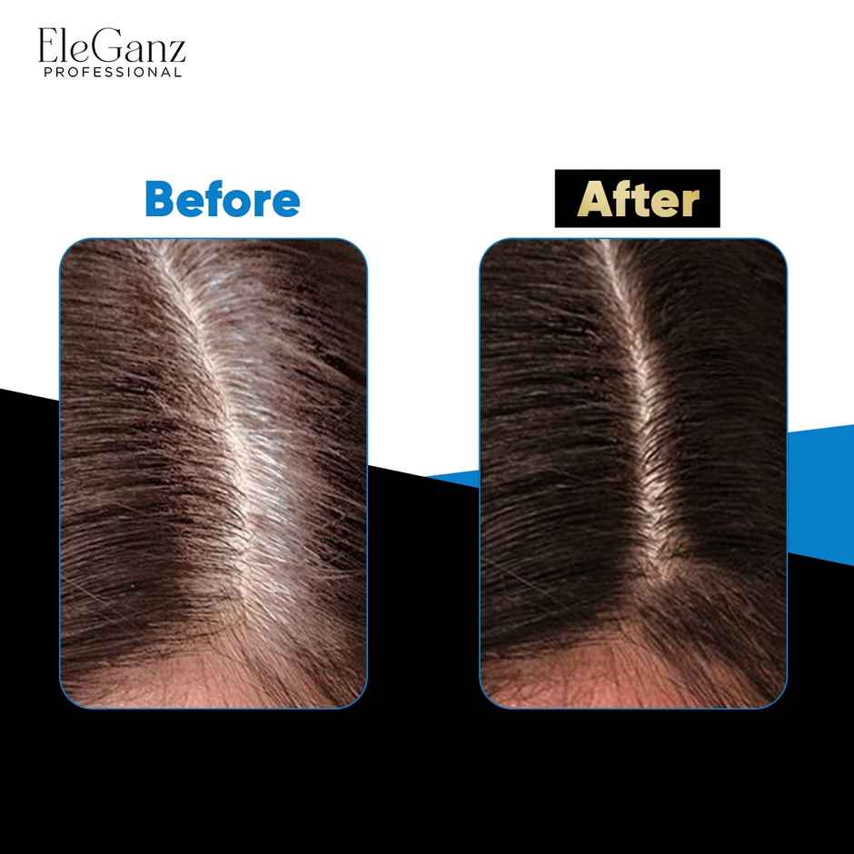 EleGanz Professional Cover-Up Hair Powder | Instant Root Concealer - Black