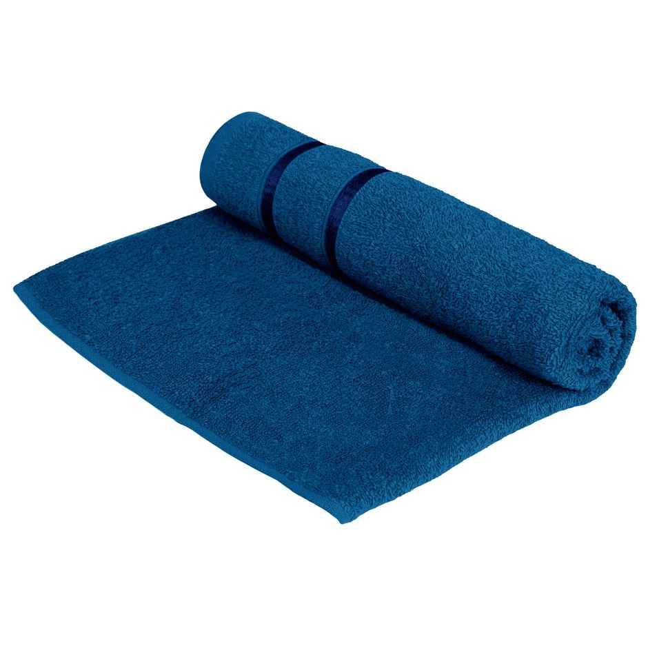 Story@Home 100% Cotton 450 1 Piece Bath Towel Navy Solid