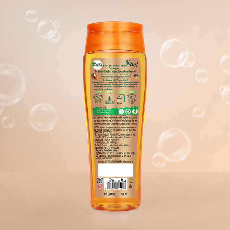 Dabur Vatika Bio Infusions Damage Repair Shampoo