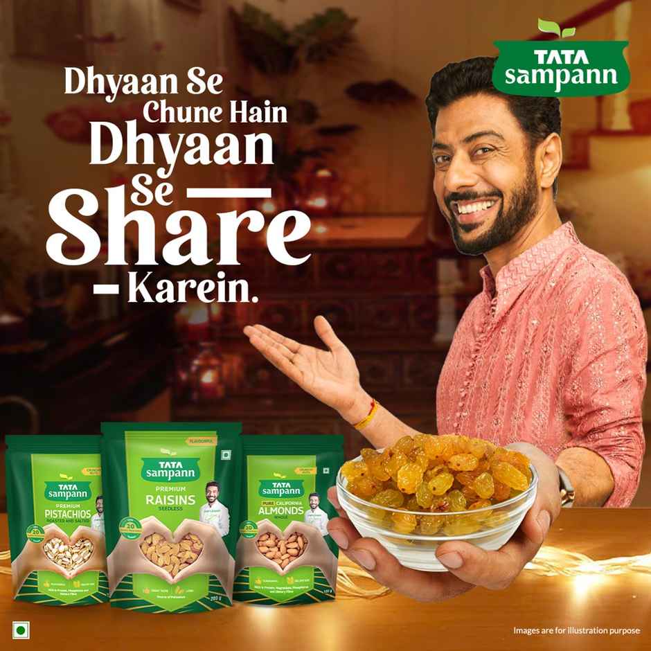 Tata Sampann Absolutely Pure Premium Raisins/Kishmish Seedless