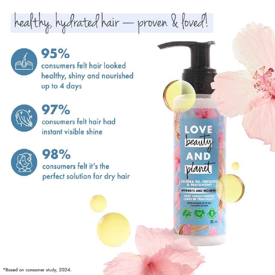 Love Beauty & Planet Jojoba Oil , Hibiscus & Pentavitin Leave - In Conditioner