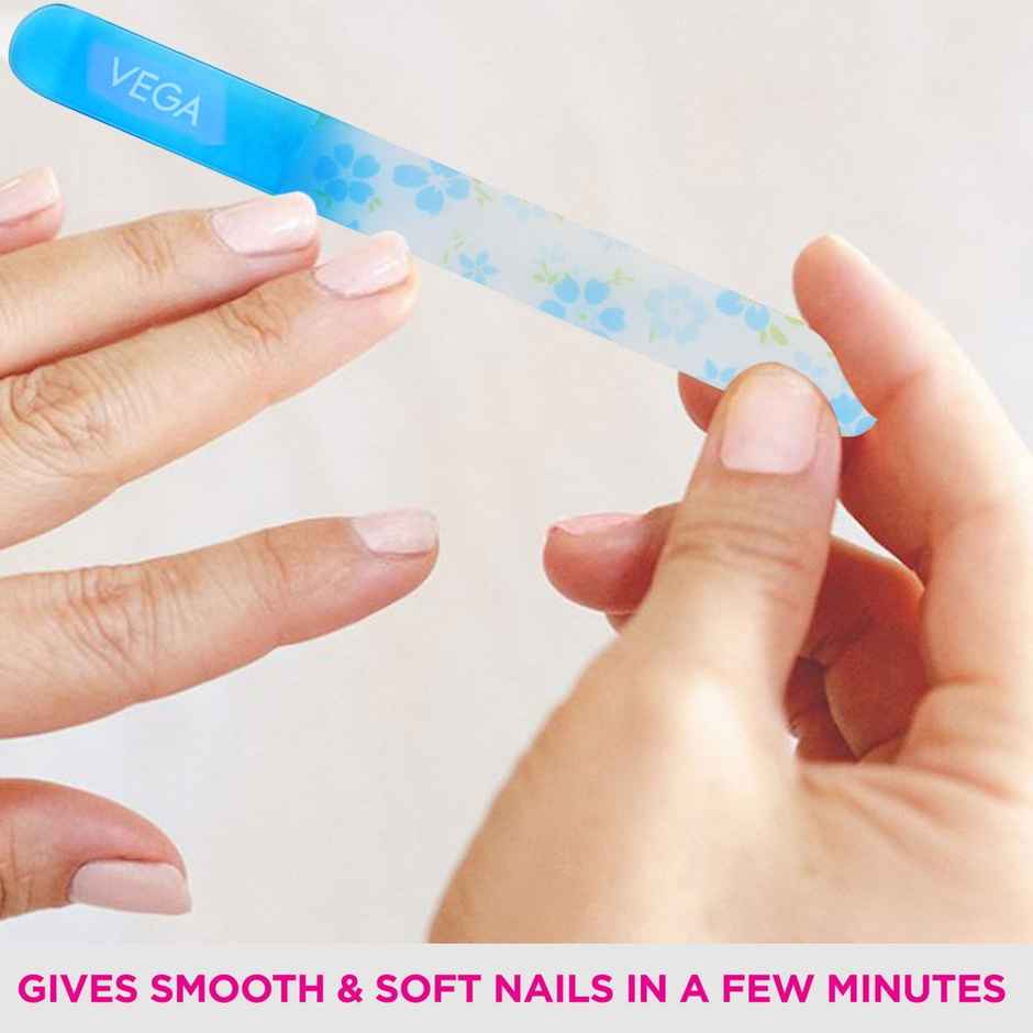 VEGA Crystal Glass Nail File - Assorted (NFL-02)