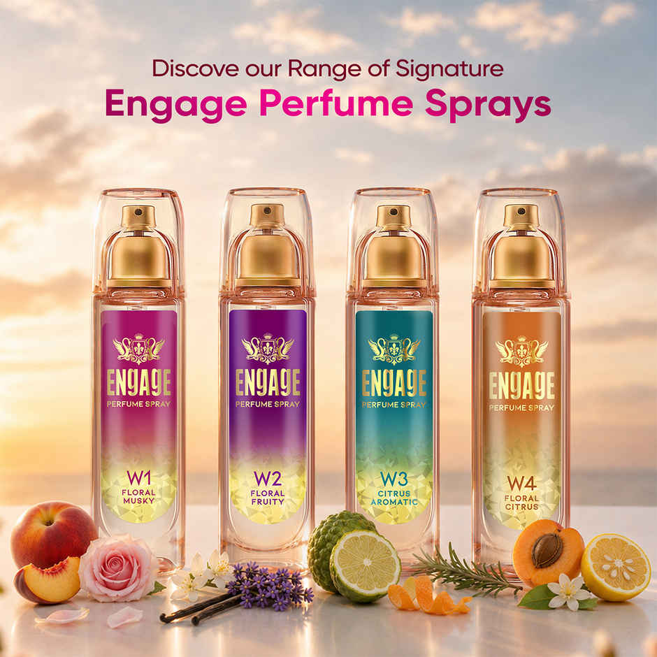 Engage W1 Perfume Spray for Women | Fruity & Floral | 24 hr Freshness | Long Lasting