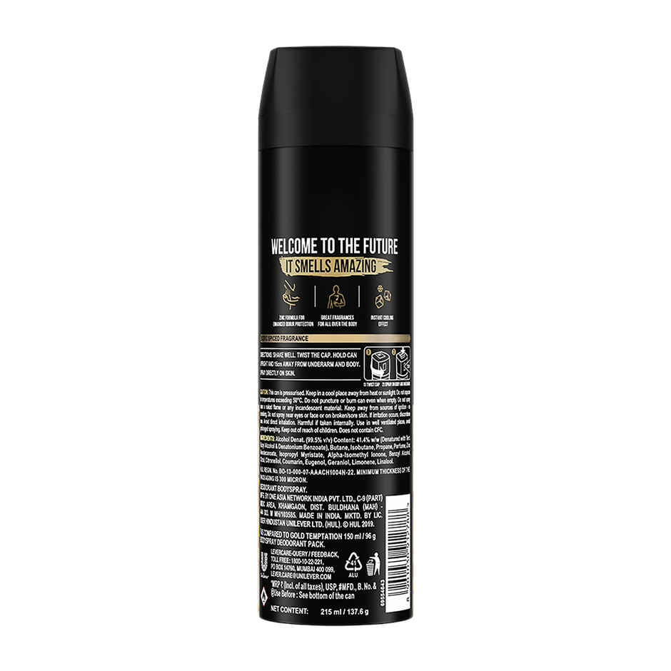 Axe Gold Temptation Deo |Body Spray For Men | Long Lasting Deodrant Spray