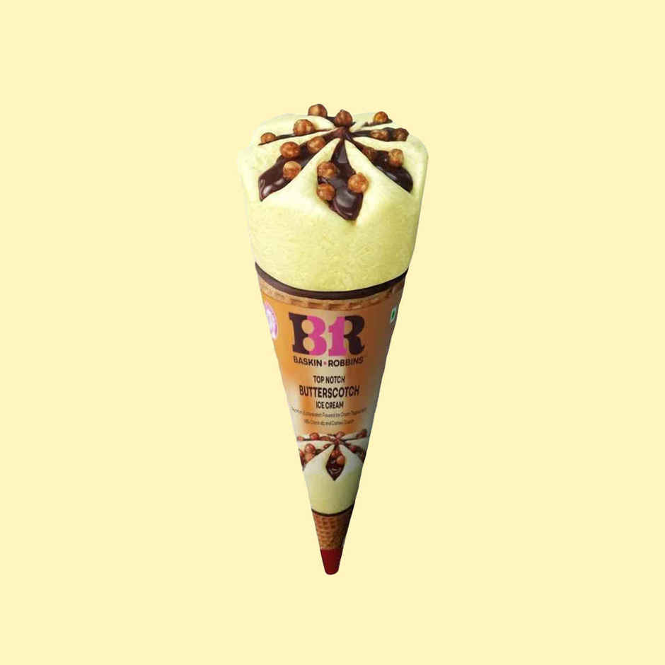 Baskin Robbins Top Notch Butterscotch Ice Cream Cone