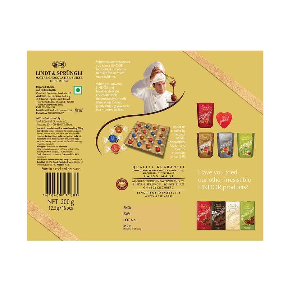 Lindt Lindor Assorted Gift Box Combo  