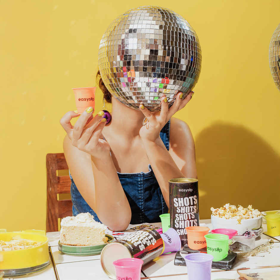 Premium Reusable Party Shot Glasses | Multicolour | Easysip