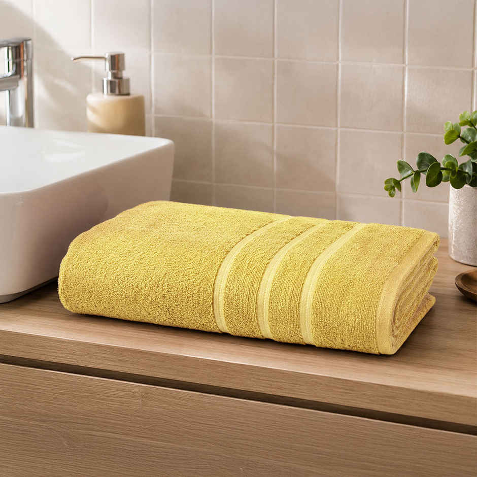 Home Elegance Day to Day Bath Towel | 28 in x 55 in | Yellow
