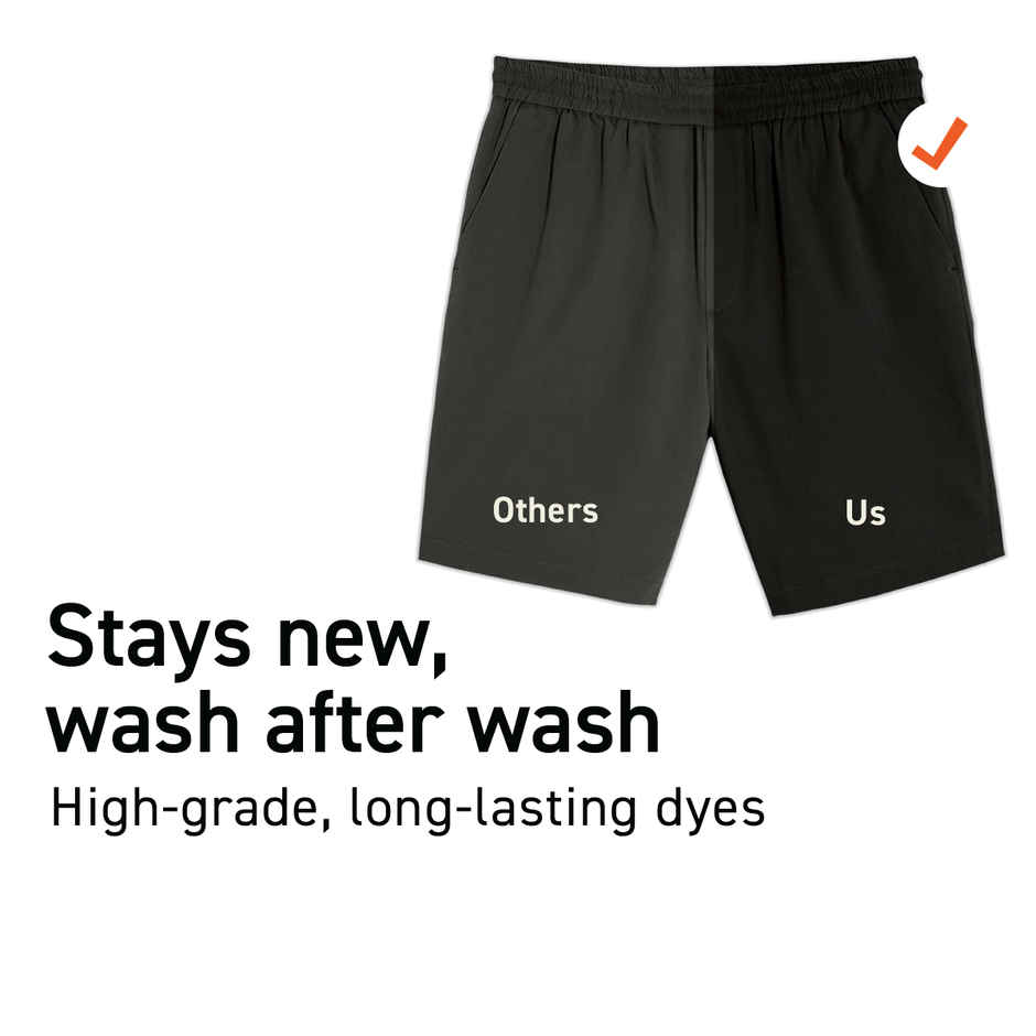 DaMENSCH Men's Cotton Lounge Shorts | Black - L