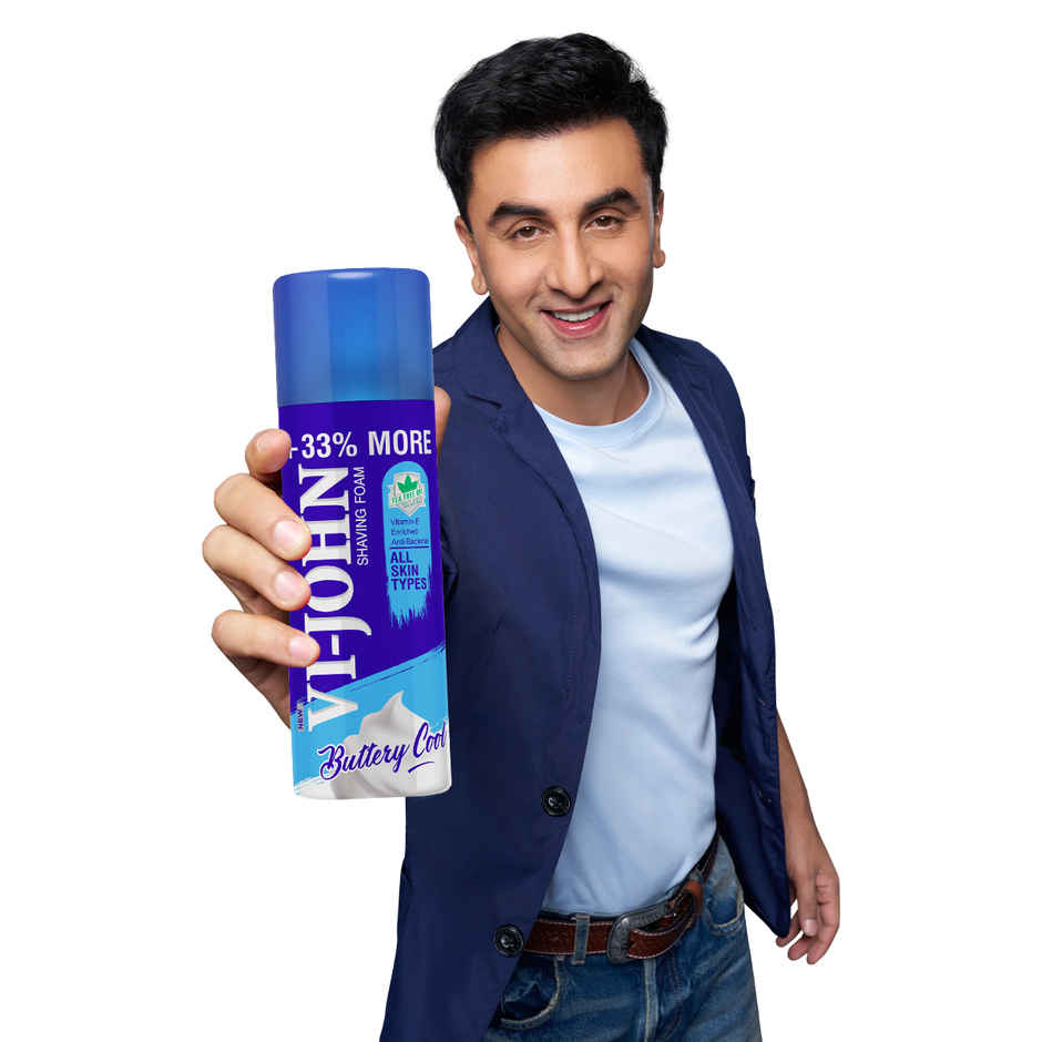 VI JOHN All Skin Shaving Foam With Vitamin E and Tea Tree Oil