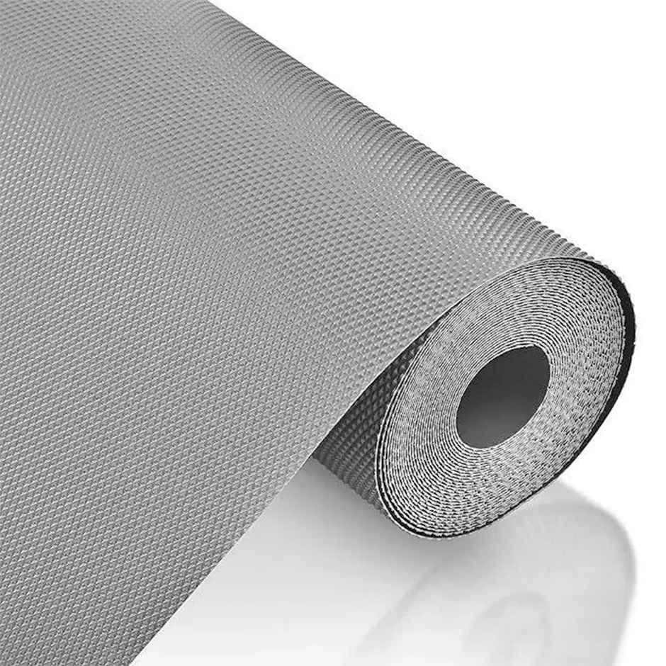 Story@home Eva Anti Slip Mat Diamond Shelf Liner Roll | Light Grey