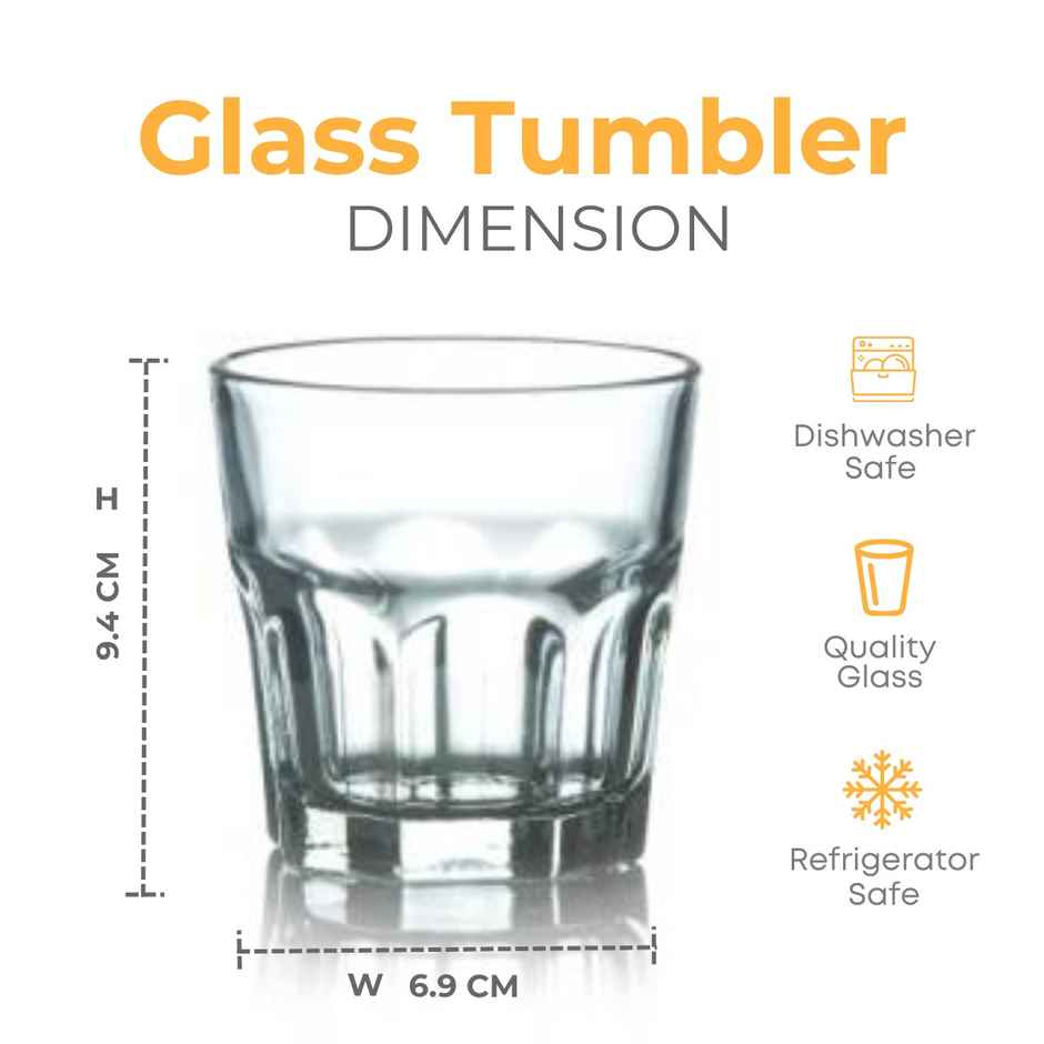 Yera Stylo 260 ml Whisky Tumbler Set 6 pcs