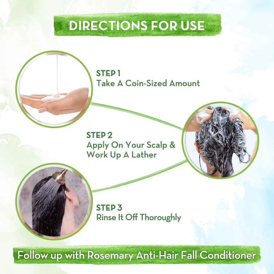 Mamaearth Rosemary Anti-Hair Fall Shampoo With Rosemary & Methi Dana | Hard Water Protection