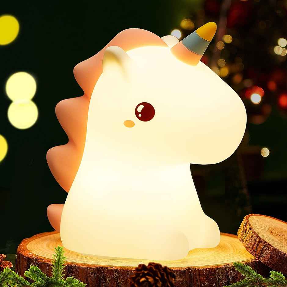 Desidiya Unicorn Night Light Rechargeable 3 W Lamp (Multicolor)