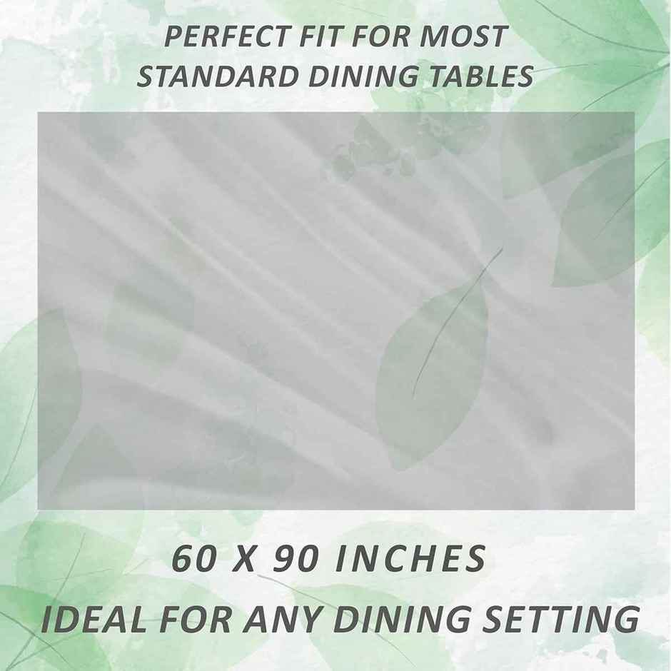 Kuber Industries 60 x 90 Inch Table Cover 6 Seater | Dining Table Cloth for Home Decor | Transparent