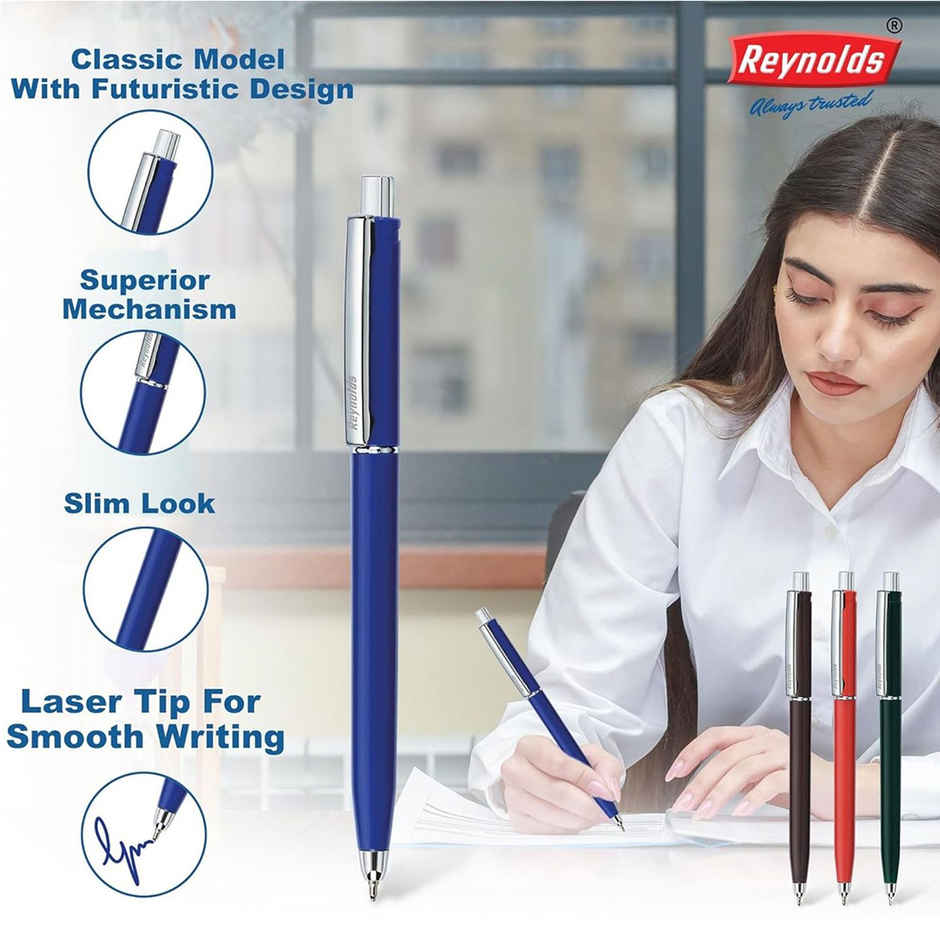 Reynolds Jetter Classic Ball Pen Set (1 Blue Pen For Professional)
