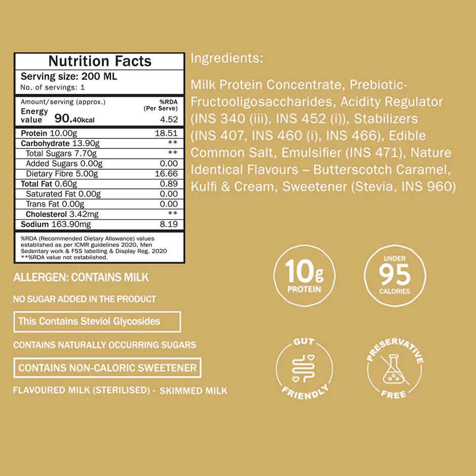 Phab Kulfi Caramel Protein Milkshake