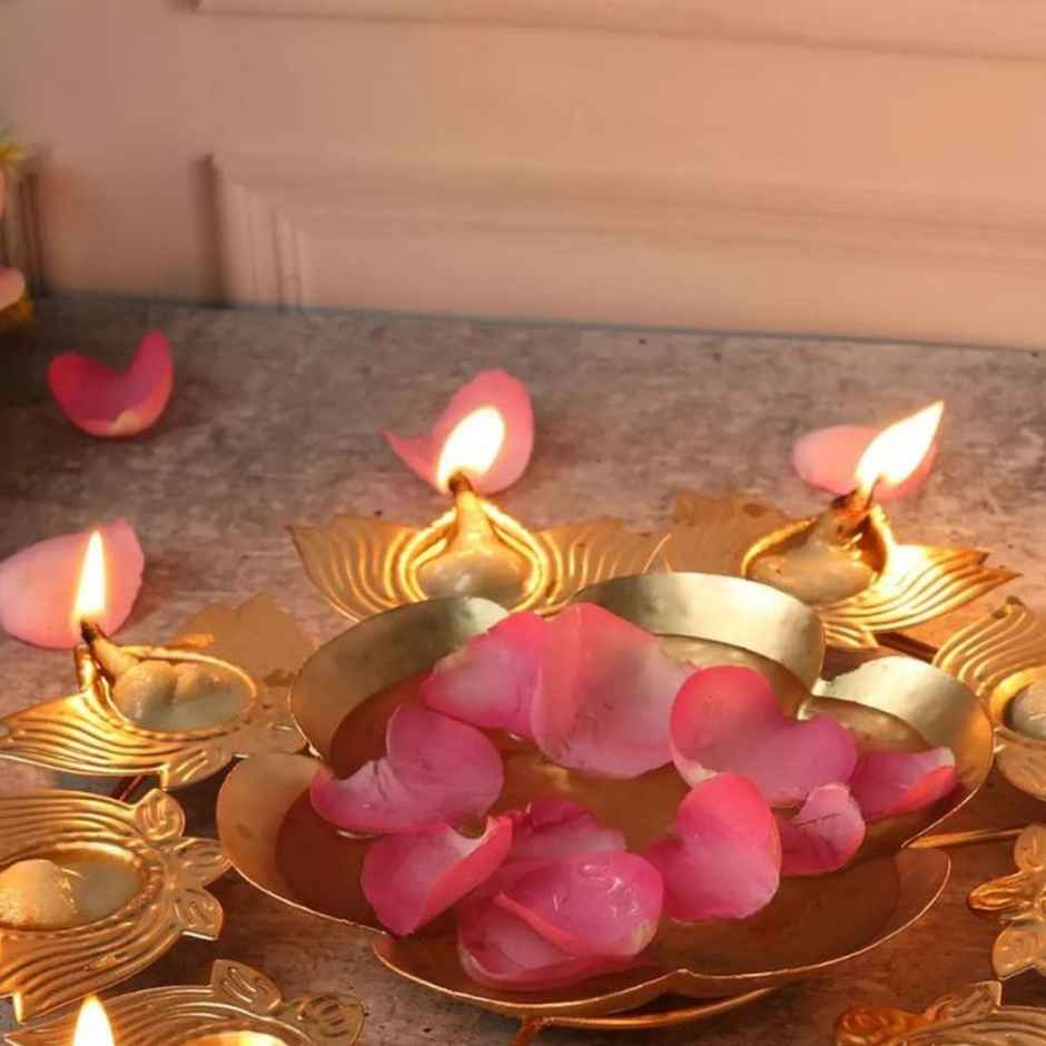 Lotus Diya Urli Bowl | Urban Born