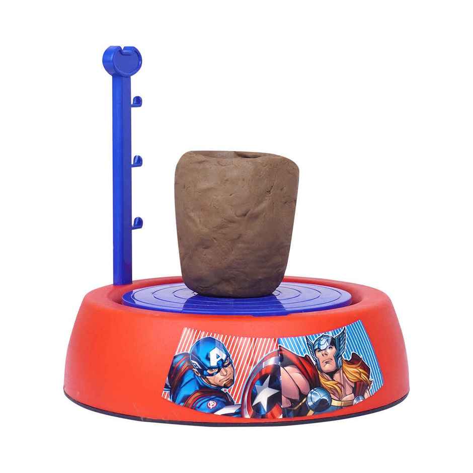 Kriiddaank Marvel Avengers Pottery Wheel Kit, Superhero Clay Art & Craft Set for Kids