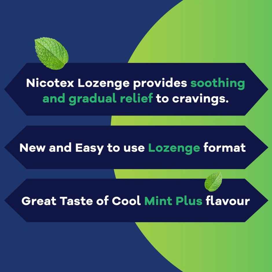 Nicotex Mint Big Lozenges Nicotine Gum 2MG Combo