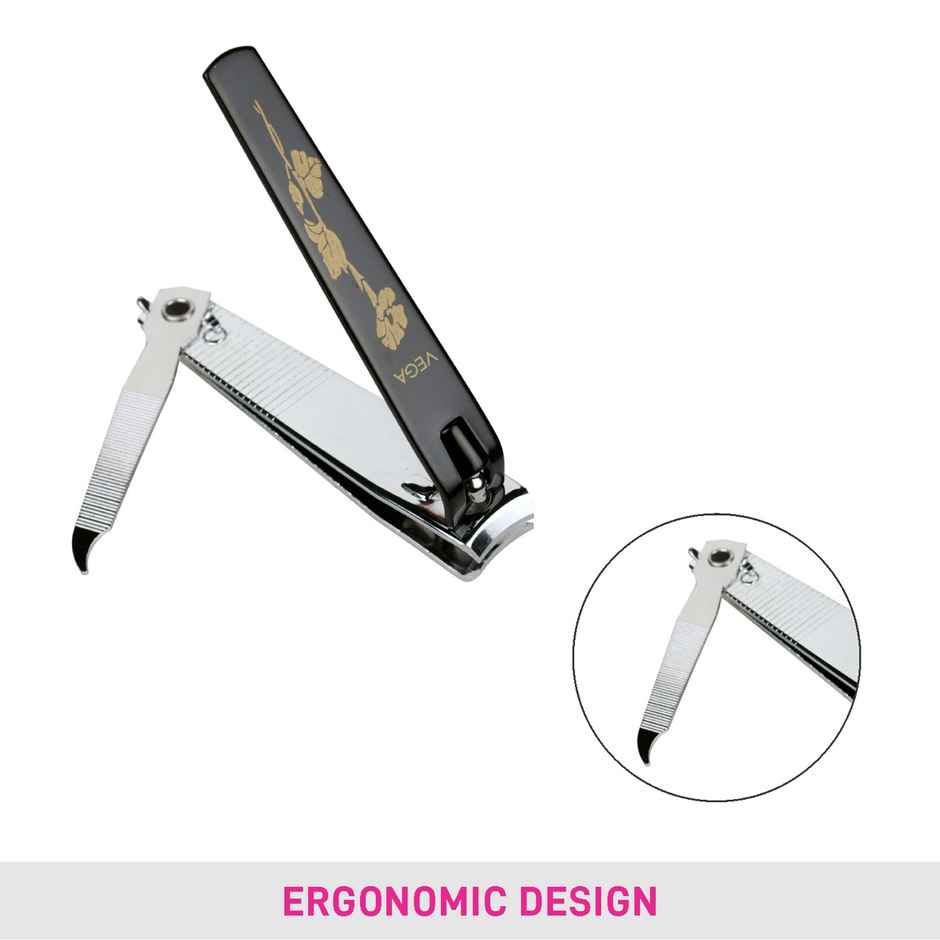 VEGA Large Nail Clipper With Curved Blades For Manicure & Pedicure (Pack Of 10) | LNCB-03