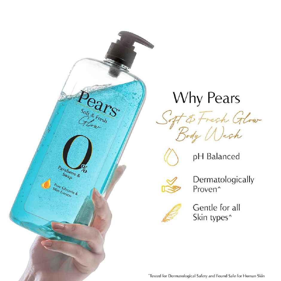 Pears Soft & Fresh Shower Gel SuperSaver XL Pump Bottle with 98% Pure Glycerine