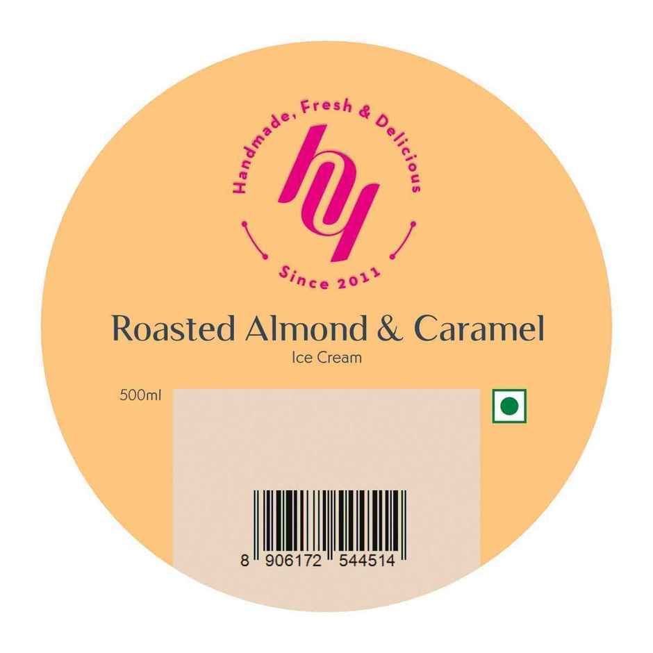 Huber & Holly Roasted Almond And Caramel Ice Cream Tub