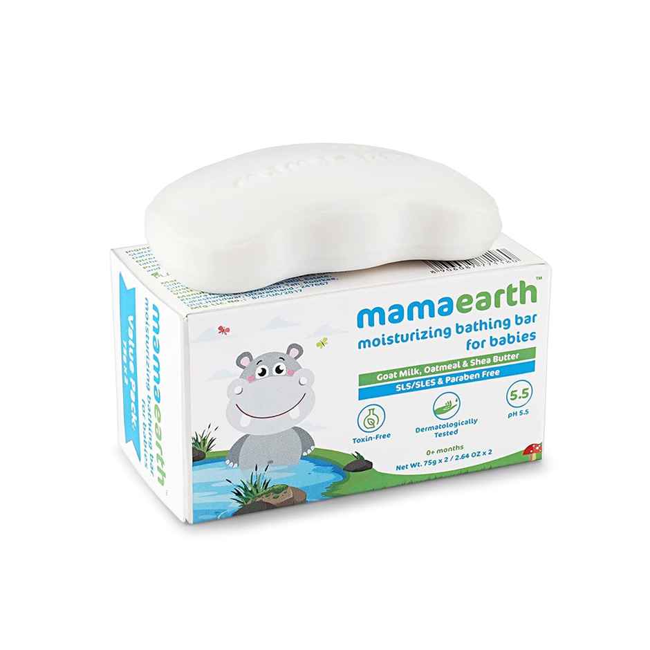 Mamaearth Bathing Bar For Babies - Pack Of 4